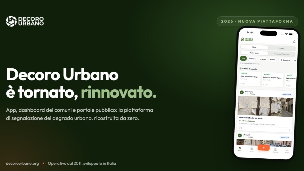 Decoro Urbano si rinnova